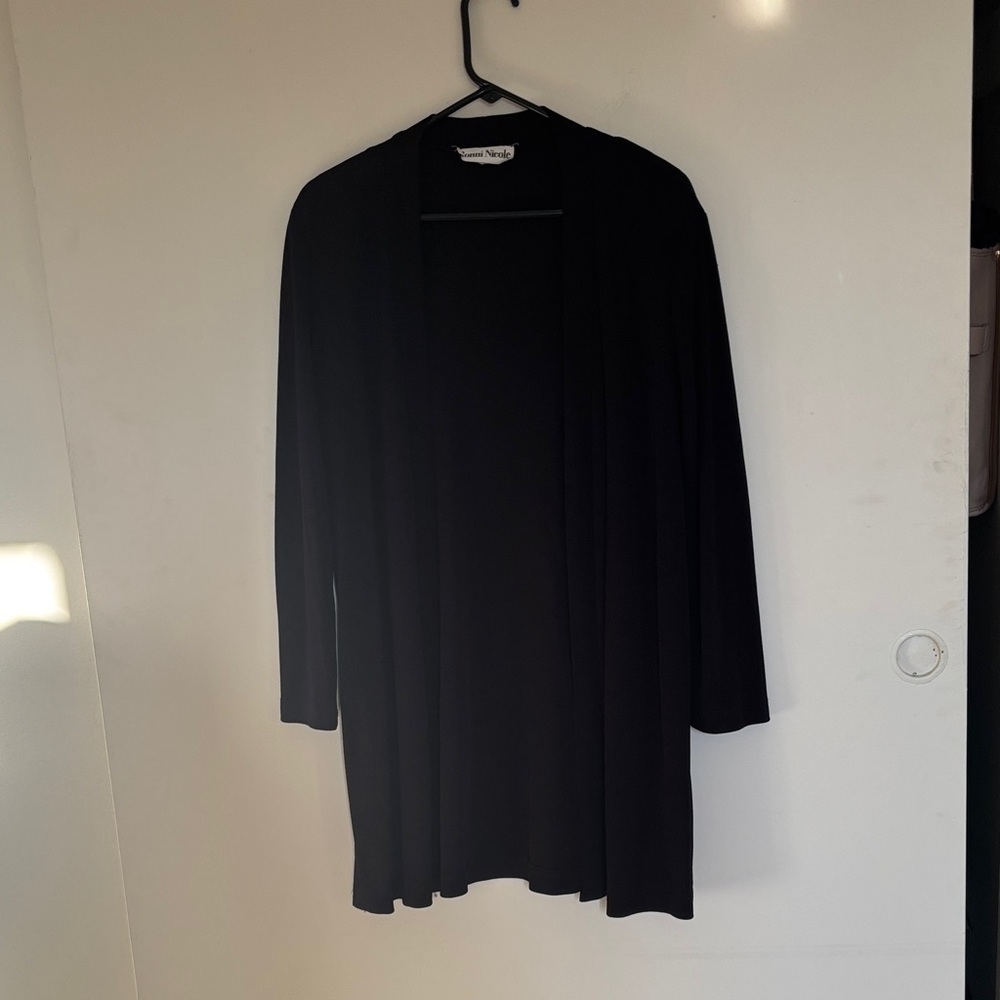 Ronni Nicole Black  Open Front Cardigan